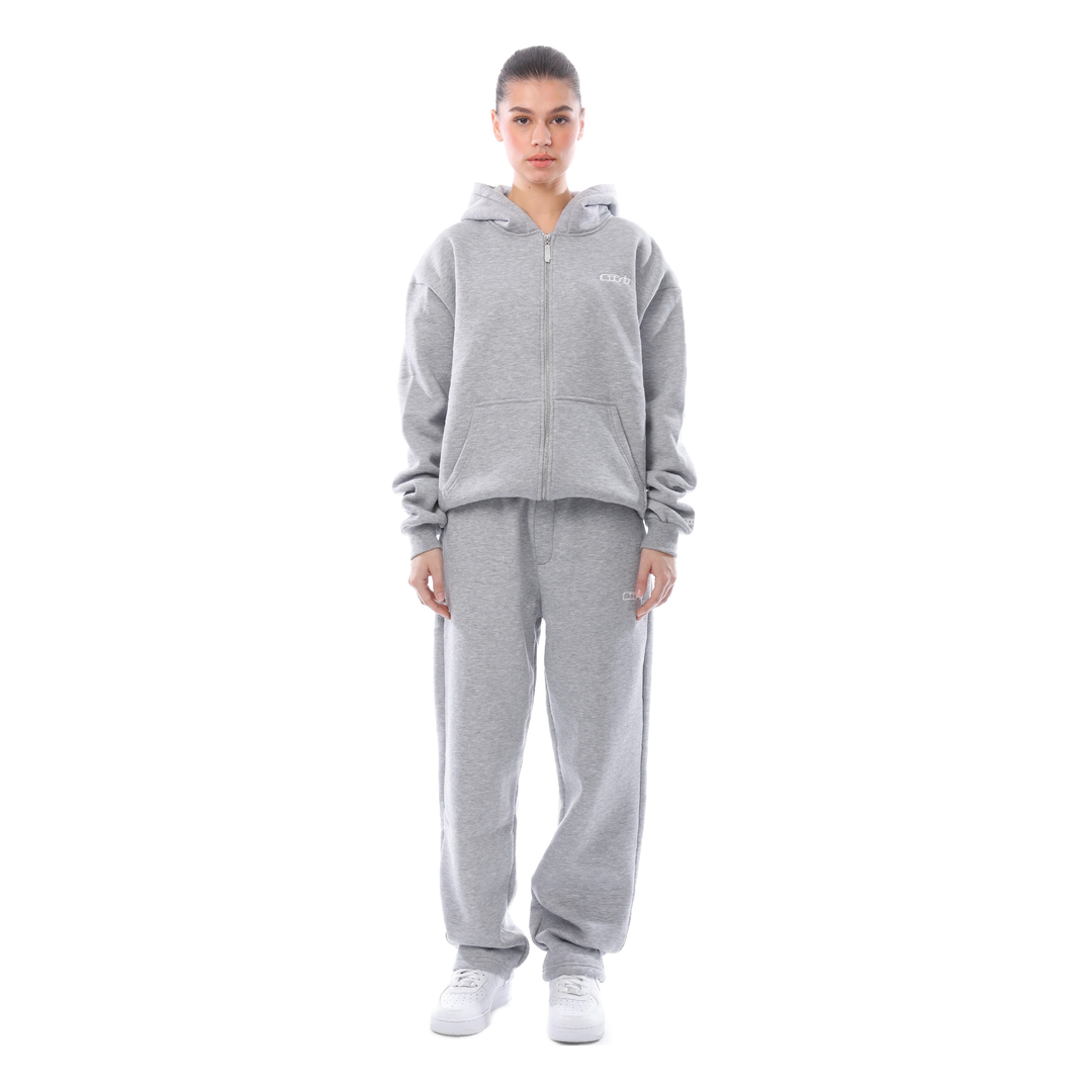 Grey Set Zip Up