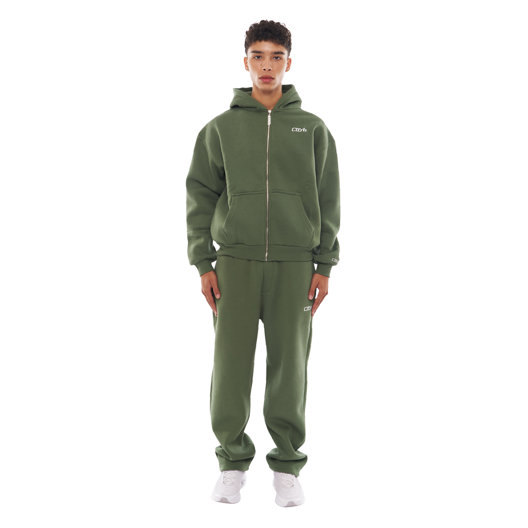 Green Set Zip Up