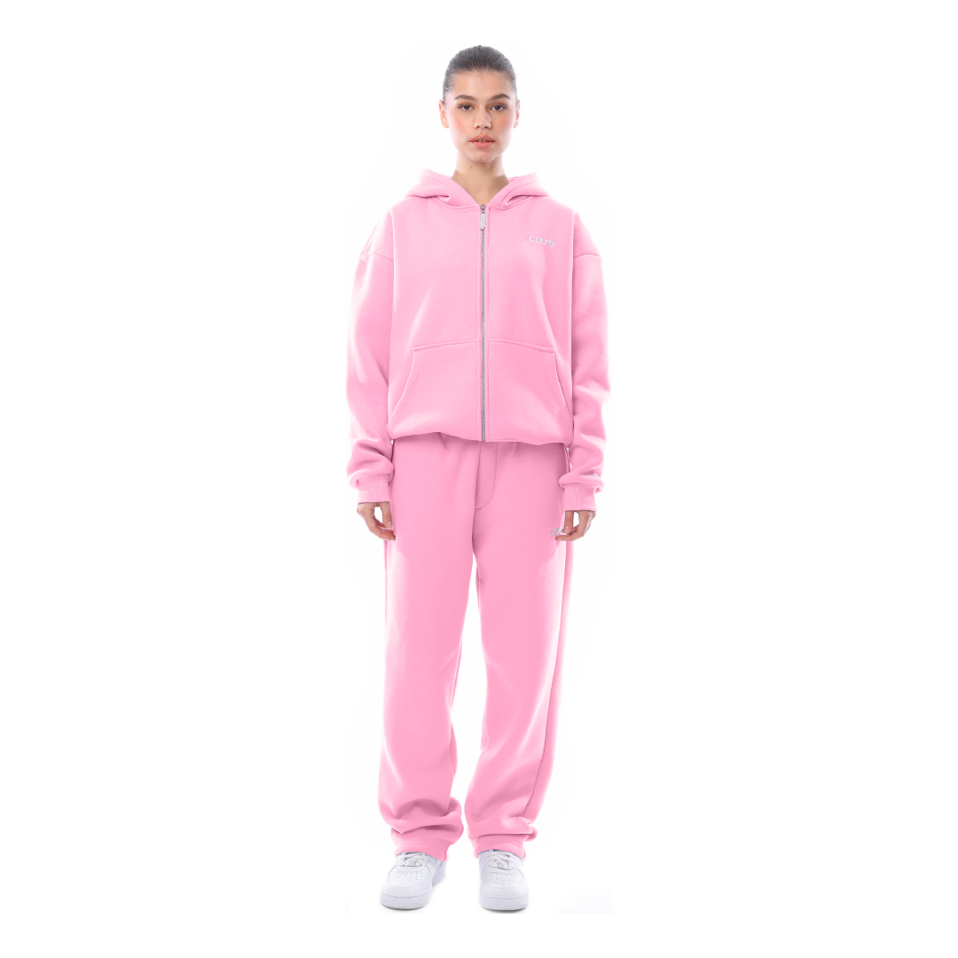 Hot Pink Set Zip Up